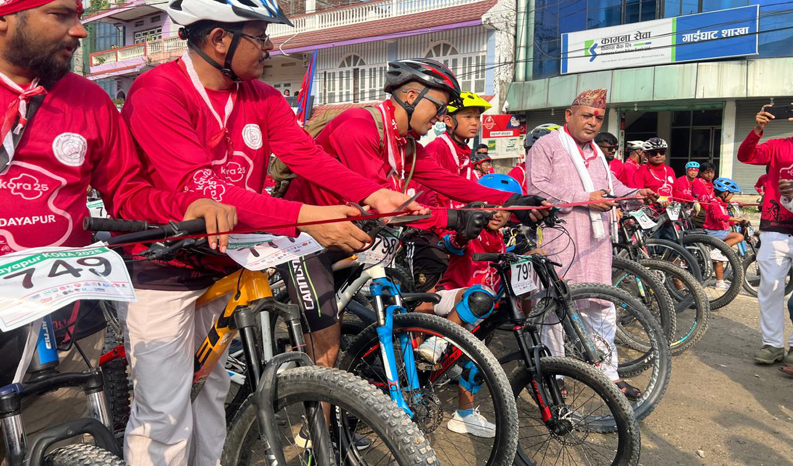 उदयपुरमा ५० किमीको कोरा साइकल यात्रा सुरु – झीगु नेवा: पुच:को सांस्कृतिक साथ